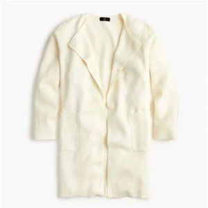 NWT-M-J.Crew Juliette collarless sweater-blazer